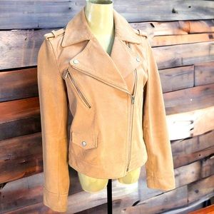 Robert Rodriguez Pink Suede Moto Jacket